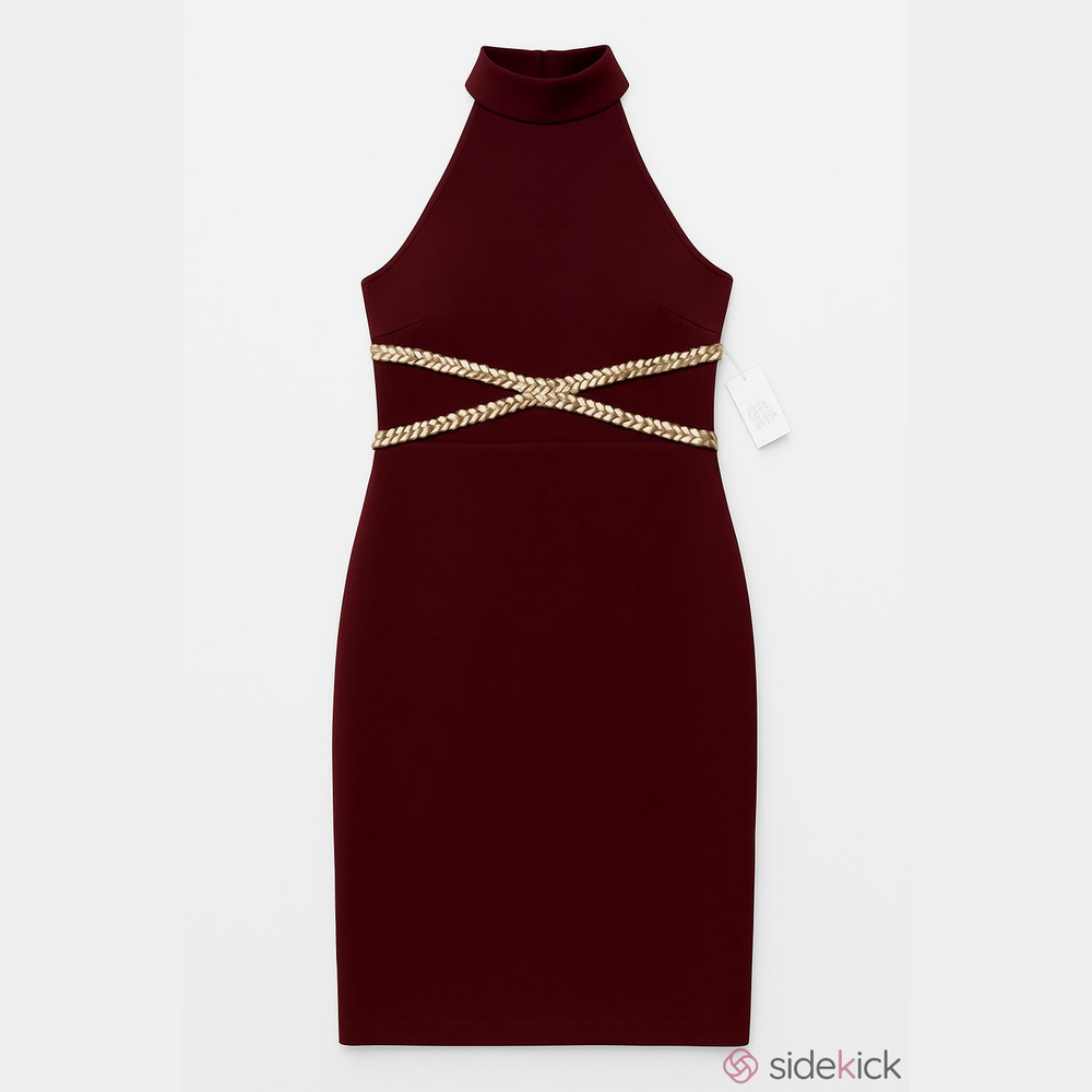 Charlotte Russe Peekaboo gold detail dress!